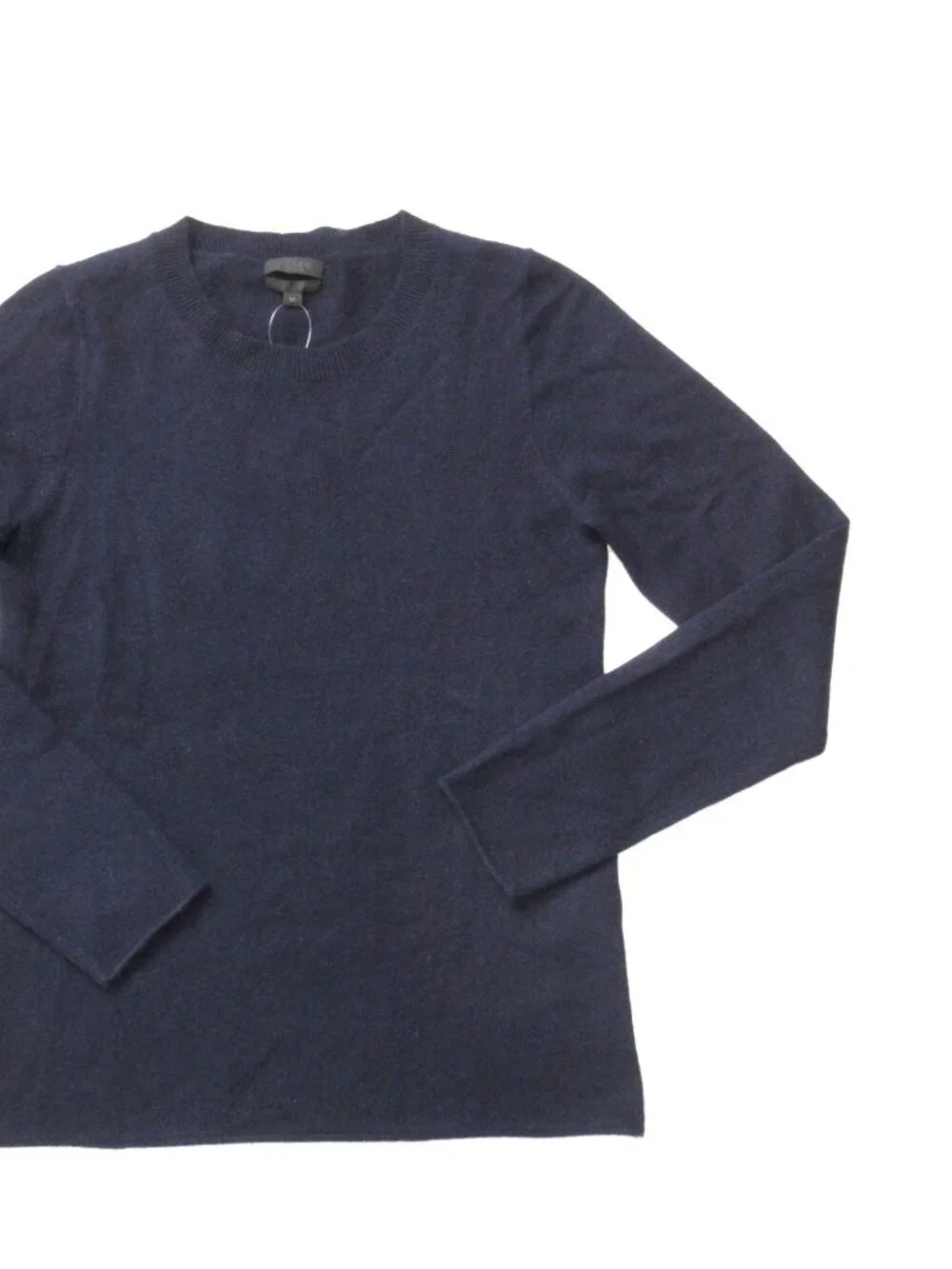 NWT J.Crew Collection Italian Cashmere Long-sleeve T-shirt in Navy Sweater M